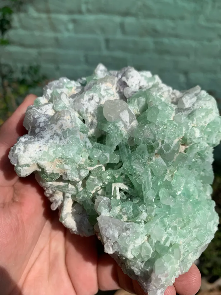 Rare Green Bunchy Tourmaline With Lepidolite and Quartz Specimen from Afghanistan , Collection Grade - image 8