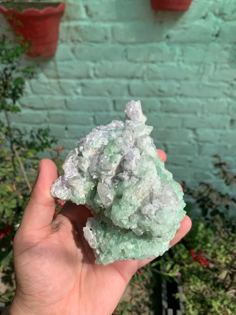 Rare Green Bunchy Tourmaline With Lepidolite and Quartz Specimen from Afghanistan , Collection Grade - image 9
