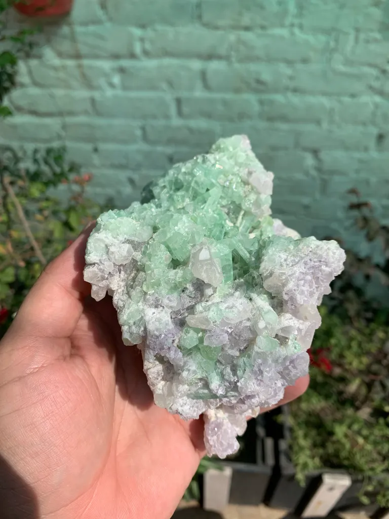 Rare Green Bunchy Tourmaline With Lepidolite and Quartz Specimen from Afghanistan , Collection Grade - image 4