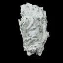 Rare Green Chalcedony on Okenite – Fibrous Indian Zeolite Mineral Specimen - image 2