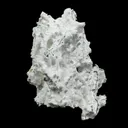 Rare Green Chalcedony on Okenite – Fibrous Indian Zeolite Mineral Specimen - image 2