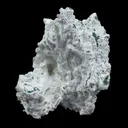 Rare Green Chalcedony on Okenite – Fibrous Indian Zeolite Mineral Specimen - image 4