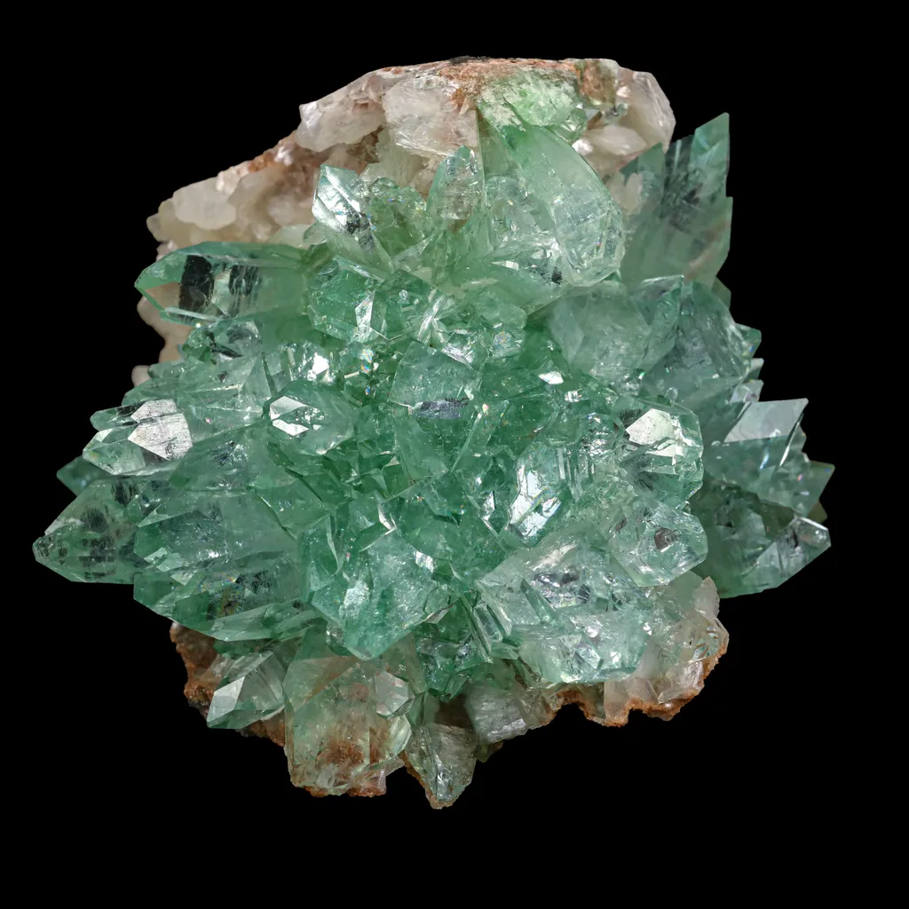 Rare Green Floral Apophyllite sharp terminated Natural Mineral Specimen USA - image 6