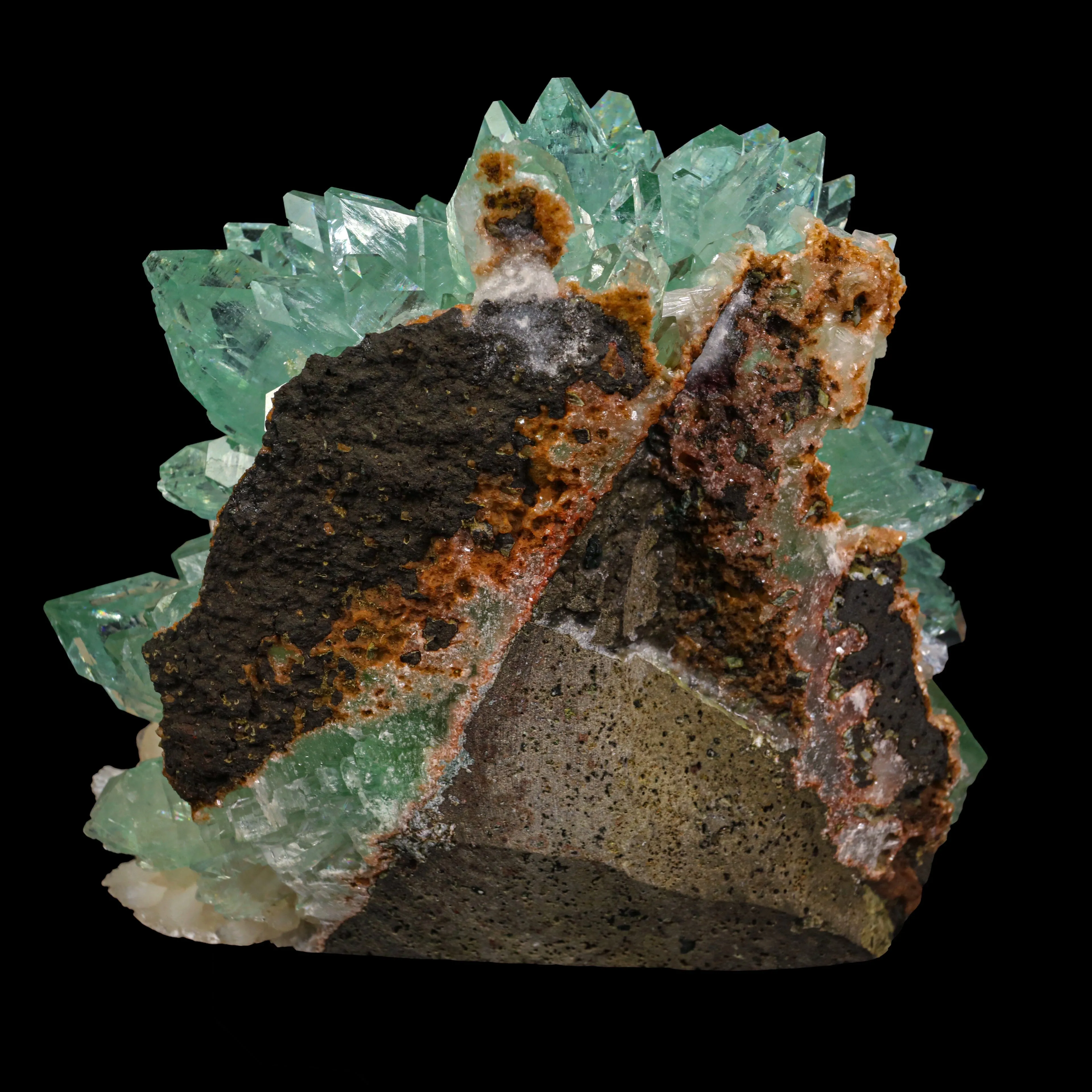 Rare Green Floral Apophyllite sharp terminated Natural Mineral Specimen USA - image 5