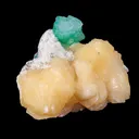 Rare Green Floral Apophyllite with Stilbite Natural Mineral Specimen - image 3