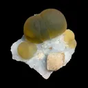 Rare Green Fluorite with Calcite on Sky Blue Chalcedony Fine Mineral Specimen – Large Display Collector Crystal from India - image 2