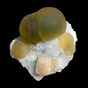 Rare Green Fluorite with Calcite on Sky Blue Chalcedony Fine Mineral Specimen – Large Display Collector Crystal from India - image 1