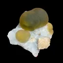 Rare Green Fluorite with Calcite on Sky Blue Chalcedony Fine Mineral Specimen – Large Display Collector Crystal from India - image 3