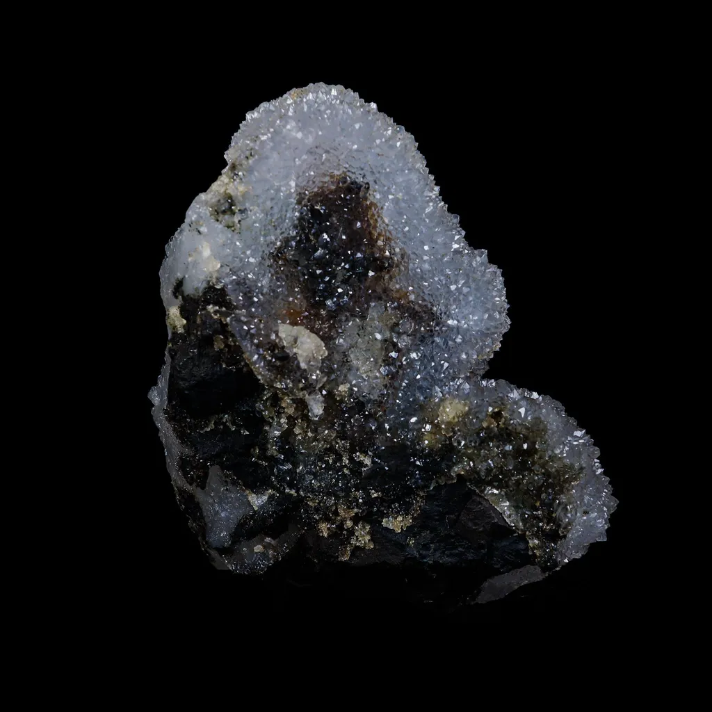 Rare Green Fluorite with MM Quartz Natural Mineral Specimen - image 6