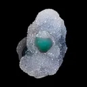 Rare Green Fluorite with MM Quartz Natural Mineral Specimen - image 3