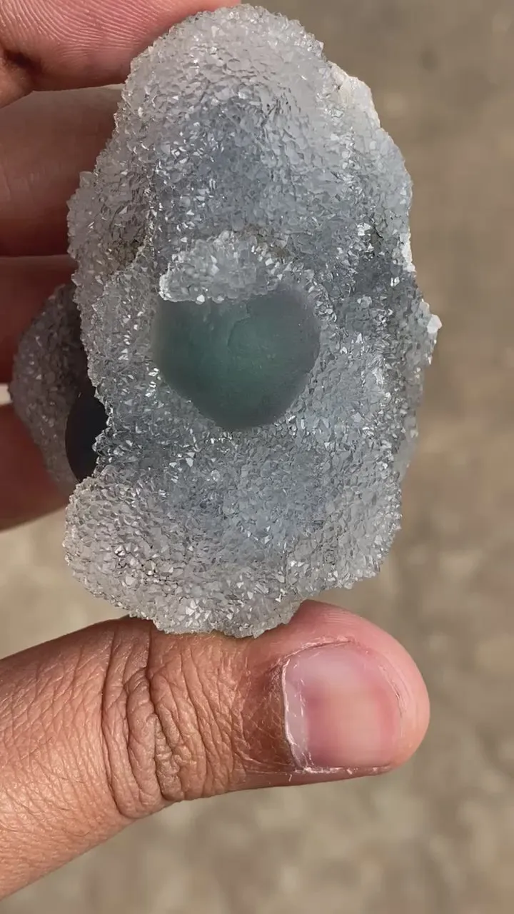 Rare Green Fluorite with MM Quartz Natural Mineral Specimen - image 8