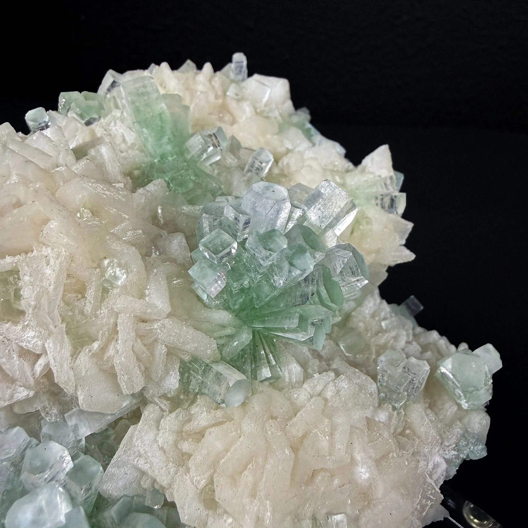 Rare Green Grape Apophyllite Crystal Cluster from Jalgaon, India Natural Collector Specimen - image 3