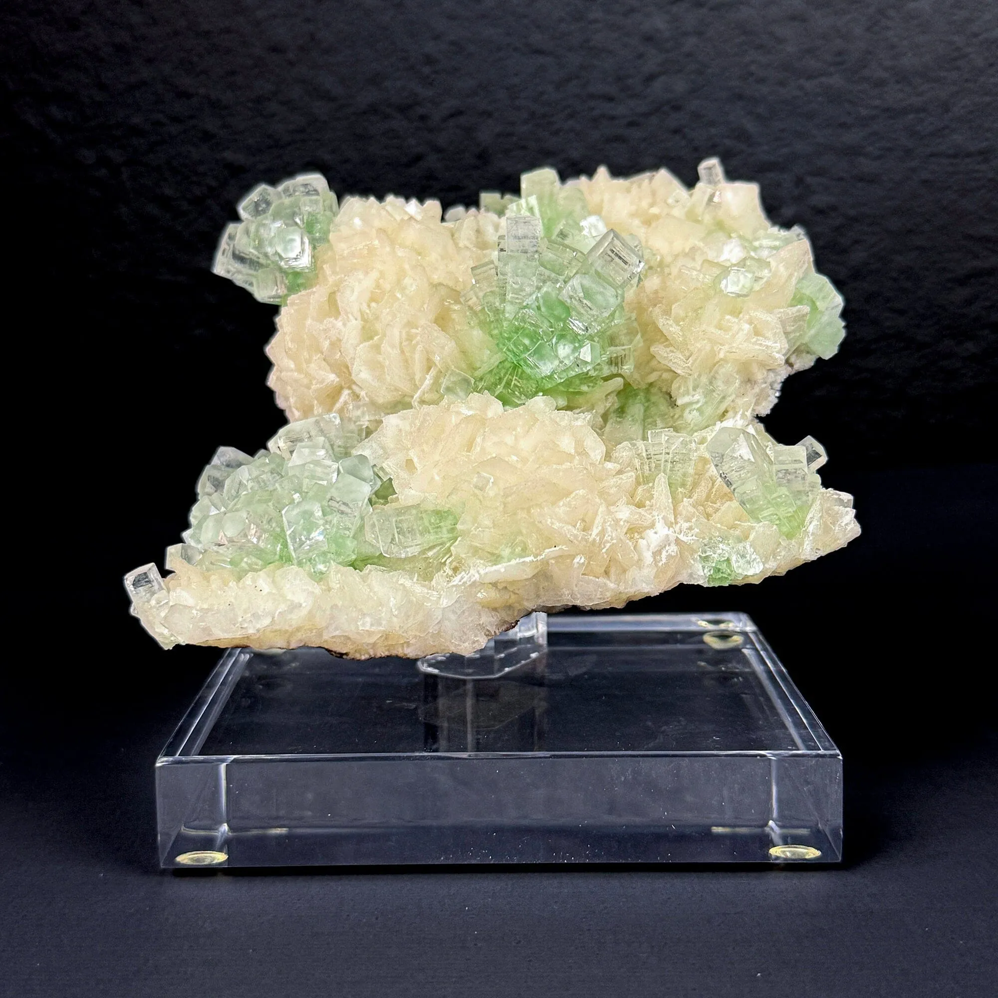 Rare Green Grape Apophyllite Crystal Cluster from Jalgaon, India Natural Collector Specimen - image 7
