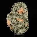 Rare green Julgoldite with pink Stilbite Natural Mineral Specimen - image 1