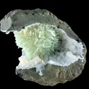 RARE Green Natrolite with Stilbite on Chalcedony | SELF STANDING | Indian Mineral | Superb Minerals | Rare Minerals | Collectors Piece - image 6