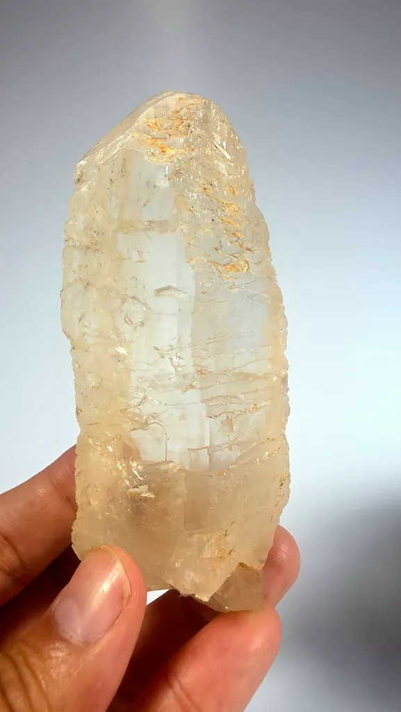 Rare Gwindel Quartz Crystal 165g | Twisted Helical Quartz Point | Natural Alpine Gwindel Healing image