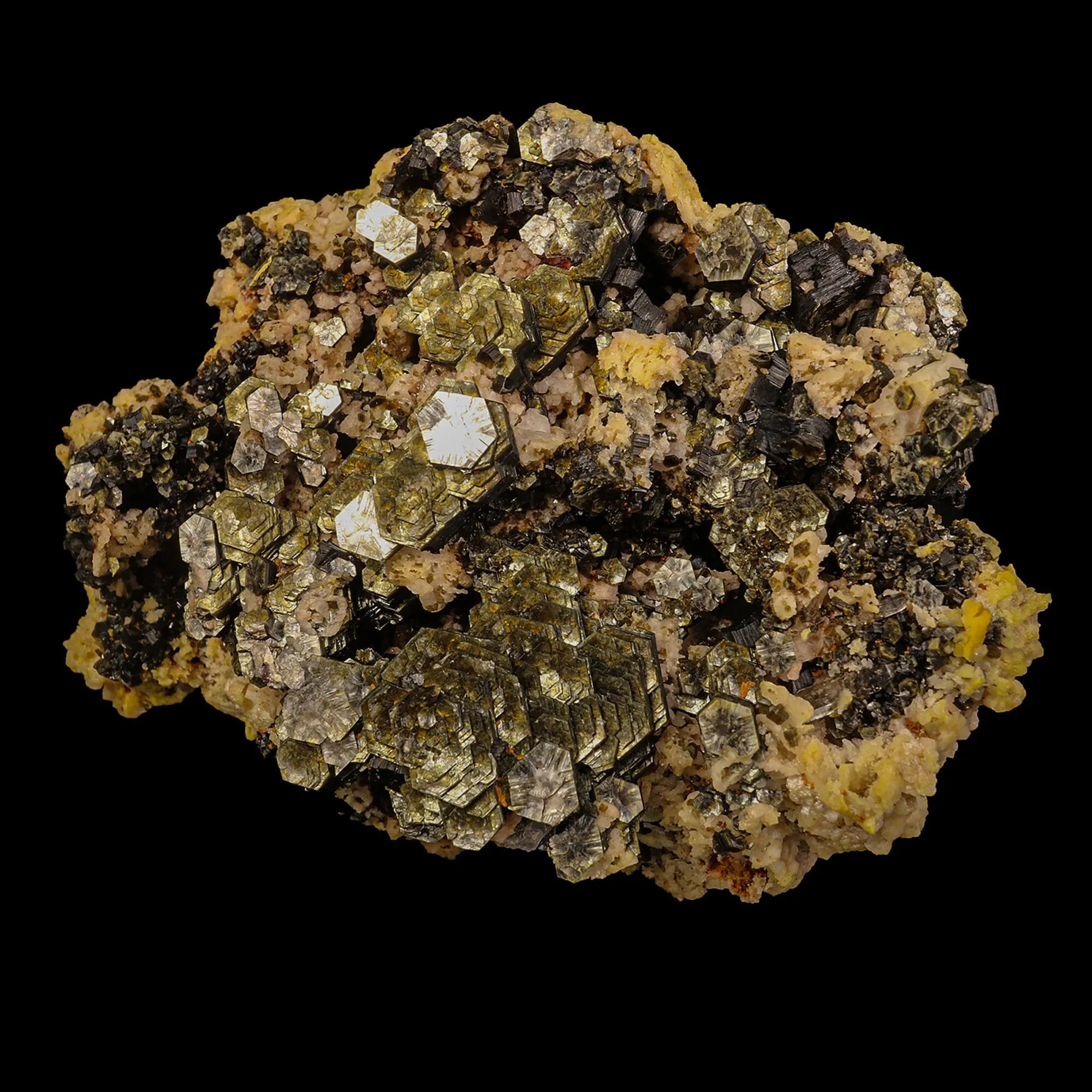 Rare Hexagon Mica with Feldspar Natural Mineral Specimen - image 2