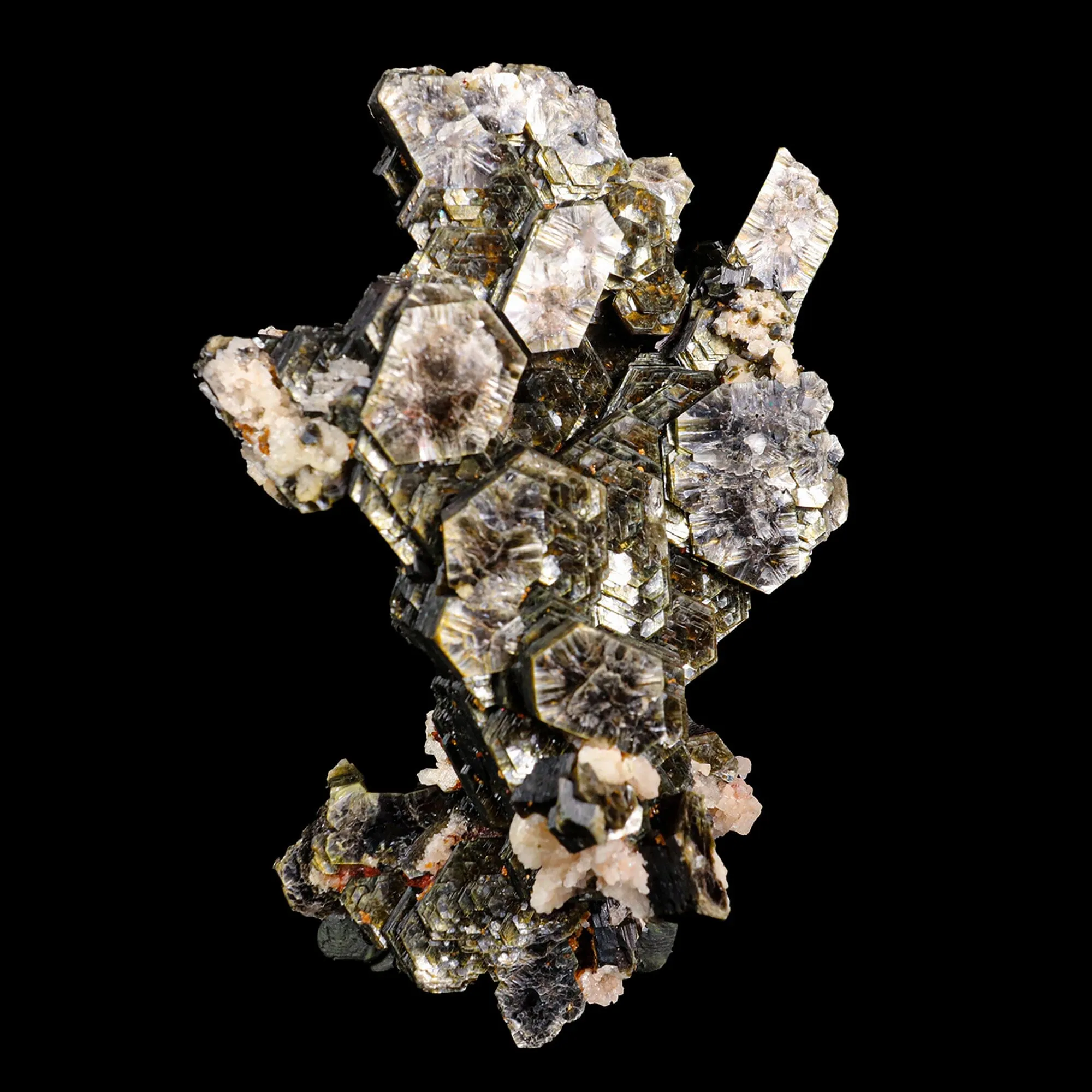 Rare Hexagon Mica with Feldspar Natural Mineral Specimen - image 3