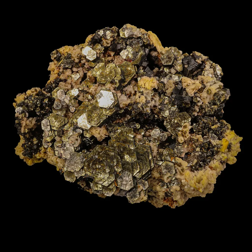 Rare Hexagon Mica with Feldspar Natural Mineral Specimen - image 2