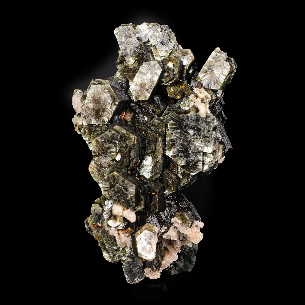 Rare Hexagon Mica with Feldspar Natural Mineral Specimen - image 2