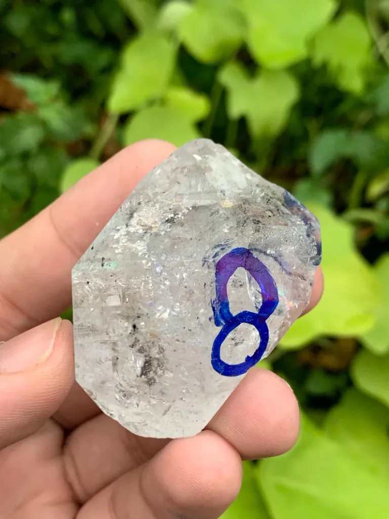 Rare Huge Herkimer Enhydro Diamond Quartz Crystal from Pakistan - image 5