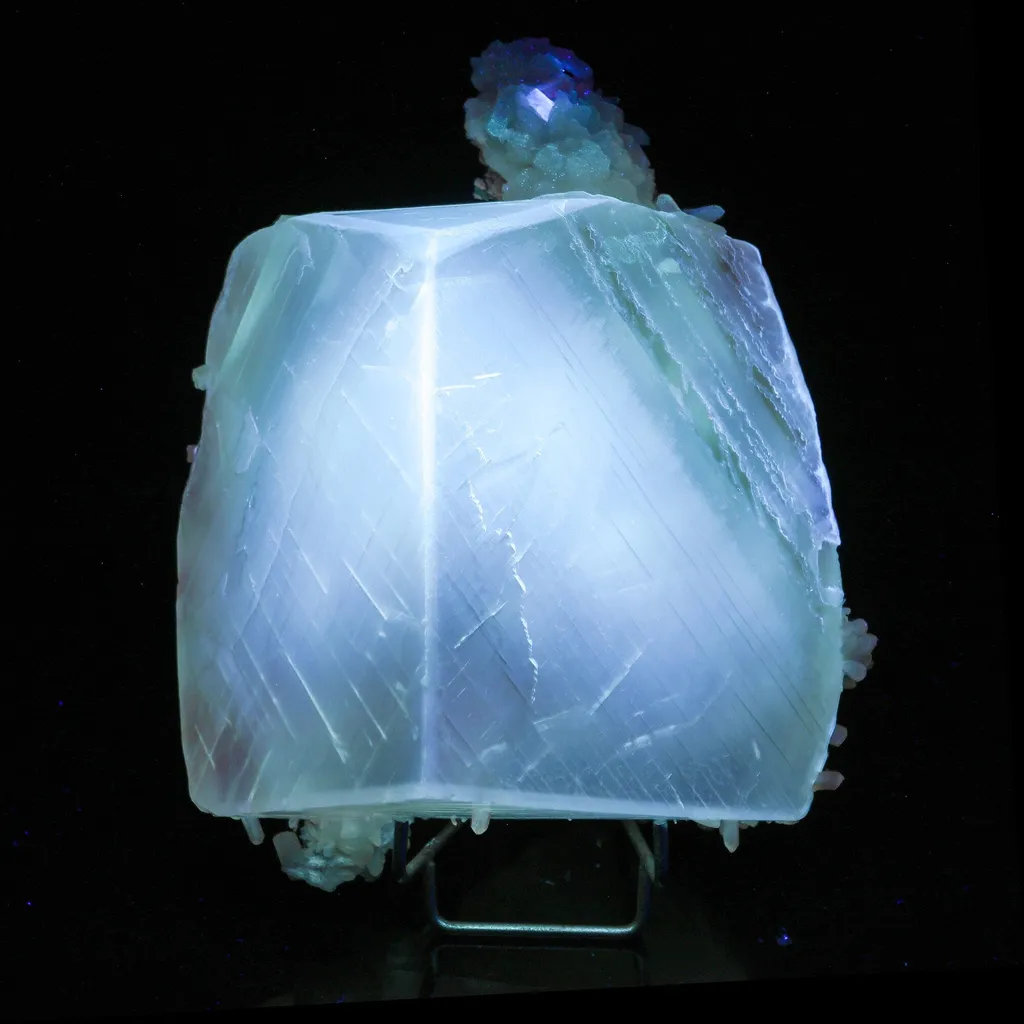Rare Huge Honey Calcite with Stilbite – Collector Display Mineral Specimen from Jalgaon - image 3