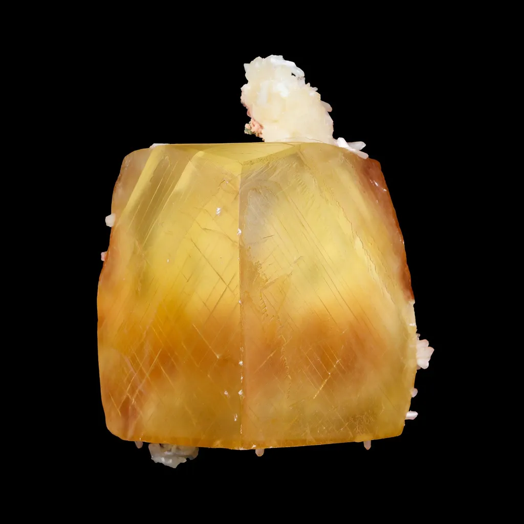 Rare Huge Honey Calcite with Stilbite – Collector Display Mineral Specimen from Jalgaon image