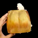 Rare Huge Honey Calcite with Stilbite – Collector Display Mineral Specimen from Jalgaon - image 6