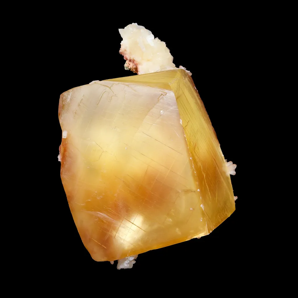 Rare Huge Honey Calcite with Stilbite – Collector Display Mineral Specimen from Jalgaon - image 5
