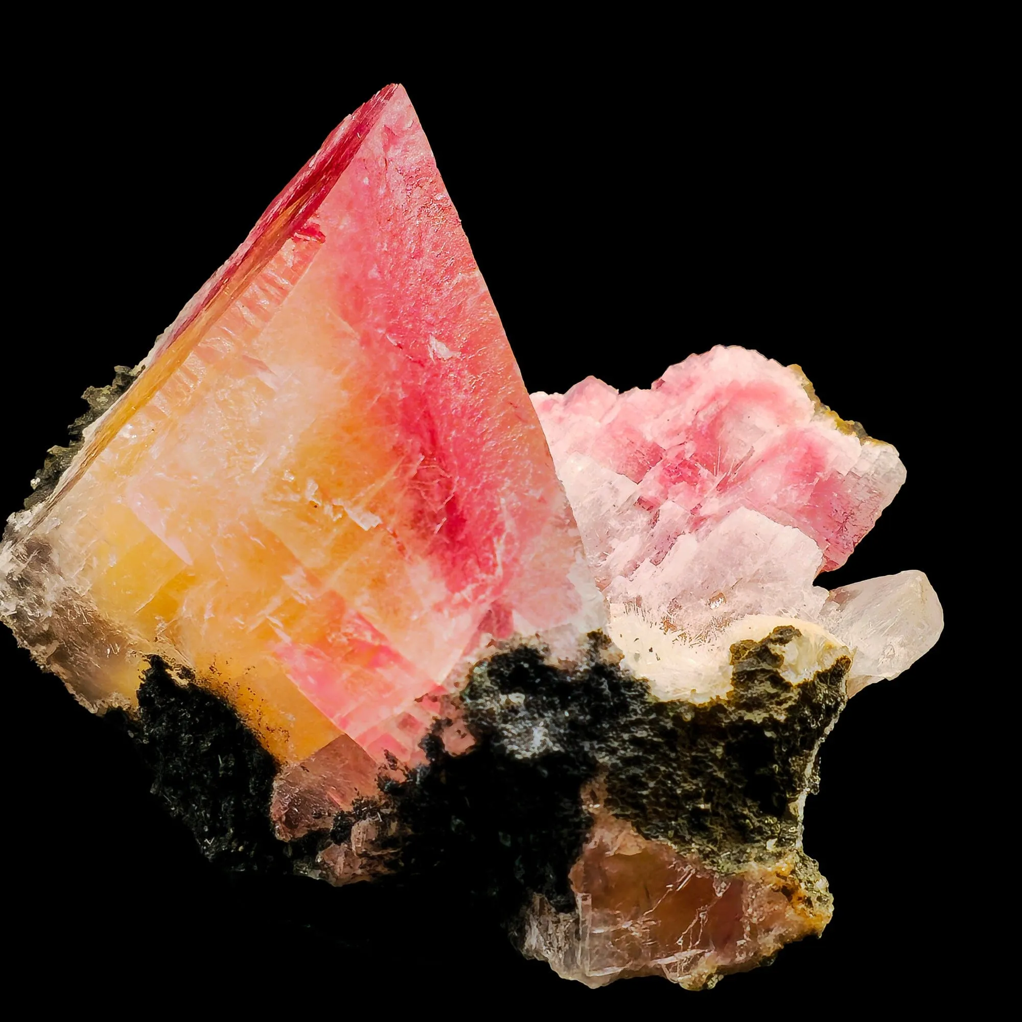 Rare Huge Moldy Raspberry Calcite with Mesolite Natural Mineral Specimen. - image 3