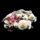 Rare Huge Moldy Raspberry Calcite with Mesolite Natural Mineral Specimen. - image 2