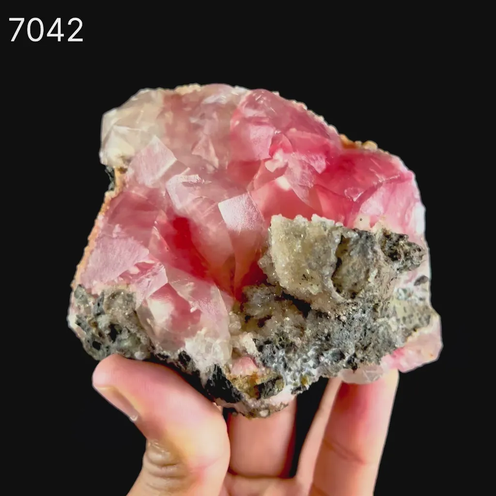 Rare Huge Moldy Raspberry Calcite with Mesolite Natural Mineral Specimen. - image 9