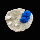 Rare Indian Cavansite Crystal Cluster with Stilbite on Heulandite Matrix – Pune, India DK171 - image 1