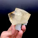 Rare Indian Zeolite Calcite on Chalcedony Stalactite – Jalgaon Conjoined Crystal Specimen DK166 - image 1