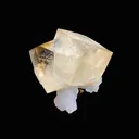 Rare Indian Zeolite Calcite on Chalcedony Stalactite – Jalgaon Conjoined Crystal Specimen DK166 - image 1