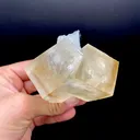 Rare Indian Zeolite Calcite on Chalcedony Stalactite – Jalgaon Conjoined Crystal Specimen DK166 - image 3