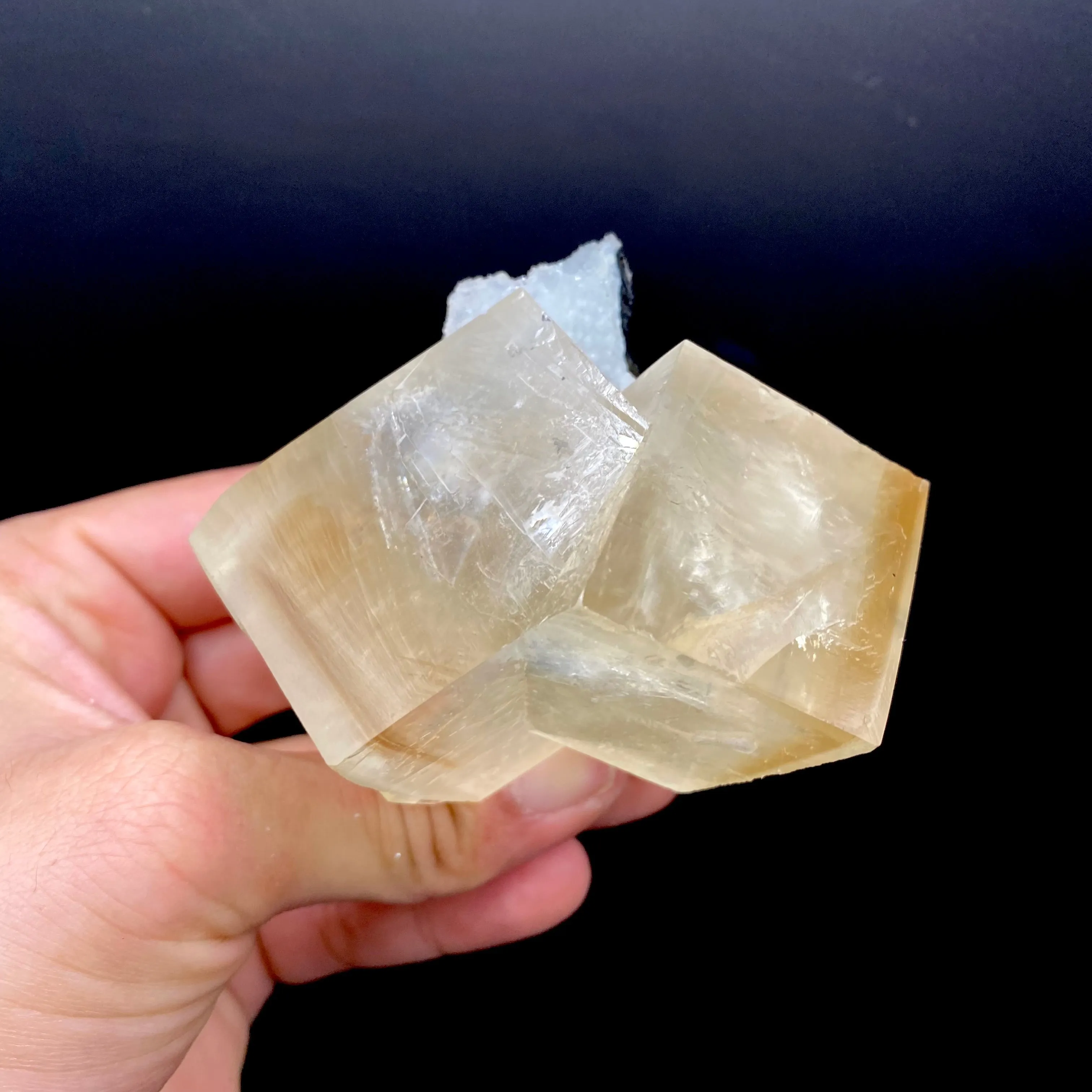 Rare Indian Zeolite Calcite on Chalcedony Stalactite – Jalgaon Conjoined Crystal Specimen DK166 - image 3