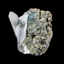 Rare Iridescent Pyrite with Calcite , Babingtonite – UV Reactive Collector Display Mineral Specimen from Mumbai - image 5