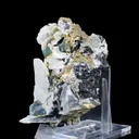 Rare Iridescent Pyrite with Calcite , Babingtonite – UV Reactive Collector Display Mineral Specimen from Mumbai - image 5