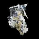 Rare Iridescent Pyrite with Calcite , Babingtonite – UV Reactive Collector Display Mineral Specimen from Mumbai - image 4