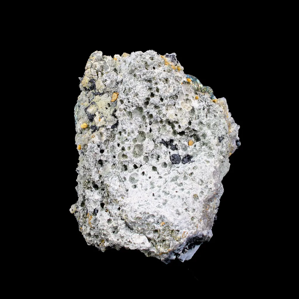 Rare Iridescent Pyrite with Calcite , Babingtonite – UV Reactive Collector Display Mineral Specimen from Mumbai - image 8