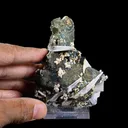 Rare Iridescent Pyrite with Calcite on Matrix – UV Reactive Collector Display Mineral Specimen from Mumbai - image 7