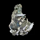 Rare Iridescent Pyrite with Calcite on Matrix – UV Reactive Collector Display Mineral Specimen from Mumbai - image 4