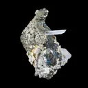 Rare Iridescent Pyrite with Calcite on Matrix – UV Reactive Collector Display Mineral Specimen from Mumbai - image 5