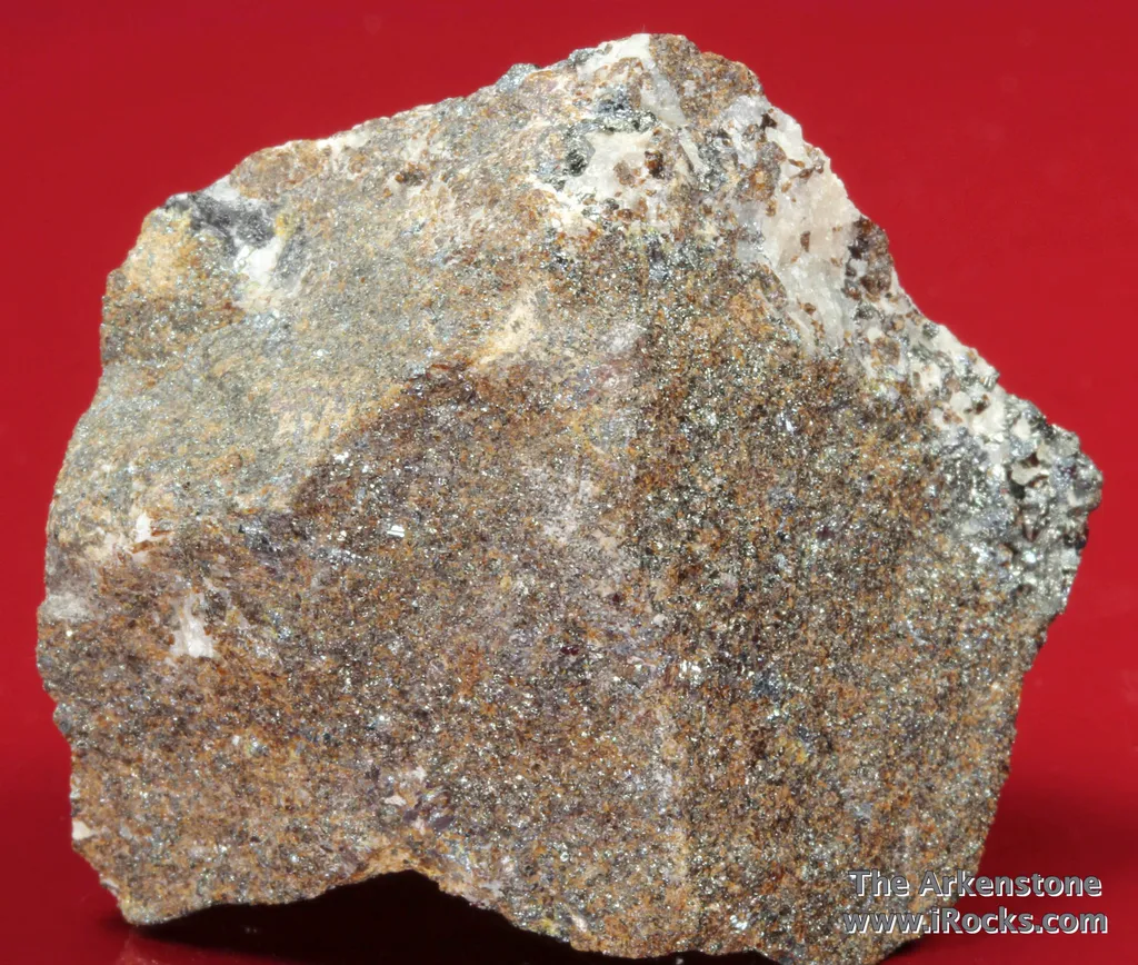 Rare Joesmithite (type locality) with Hematite, Berzeliite and Calcite - image 2