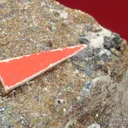 Rare Joesmithite (type locality) with Hematite, Berzeliite and Calcite - image 4