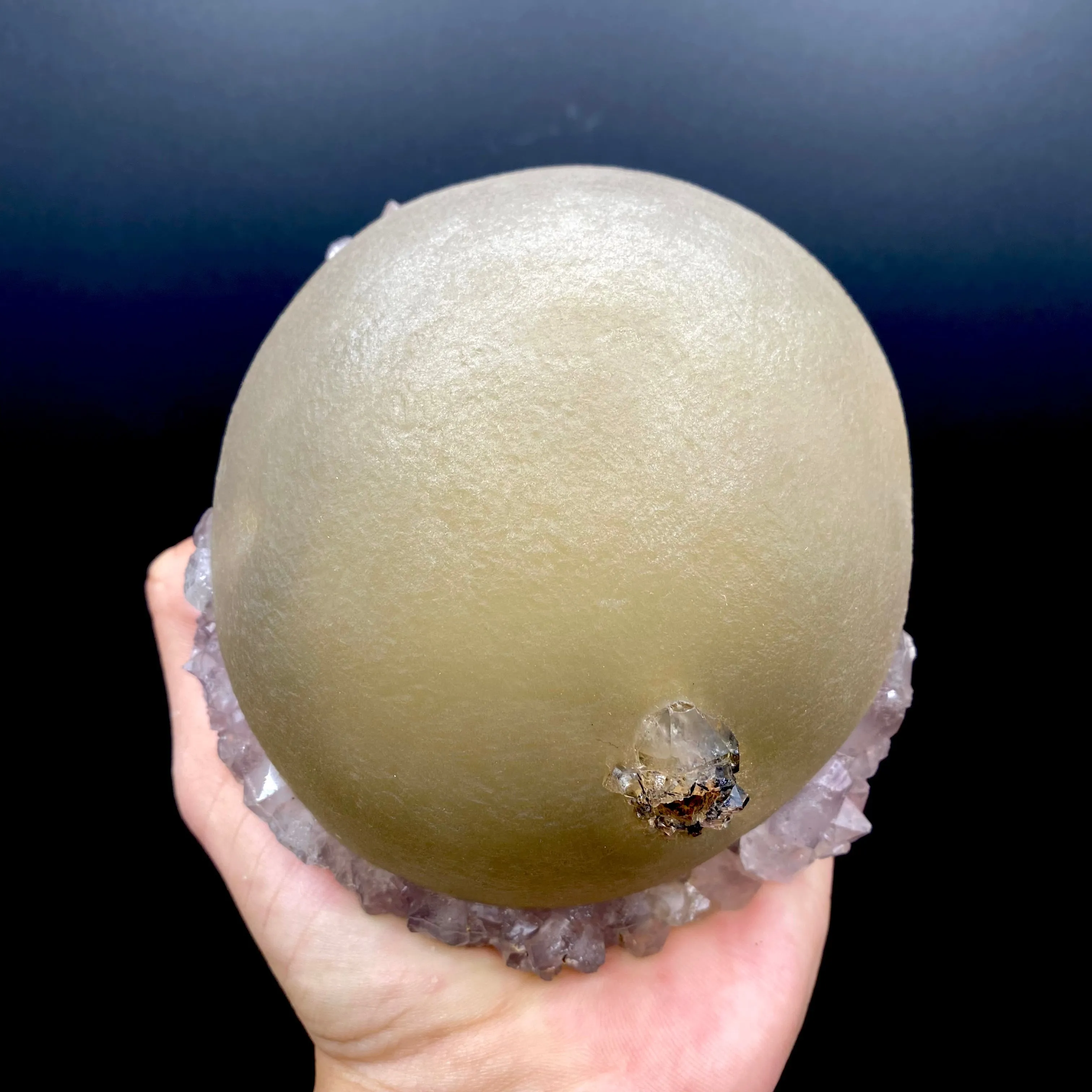 Rare Jumbo Botryoidal Fluorite  – Indian Zeolite Mineral Specimen from Madhya Pradesh DK108 - image 1