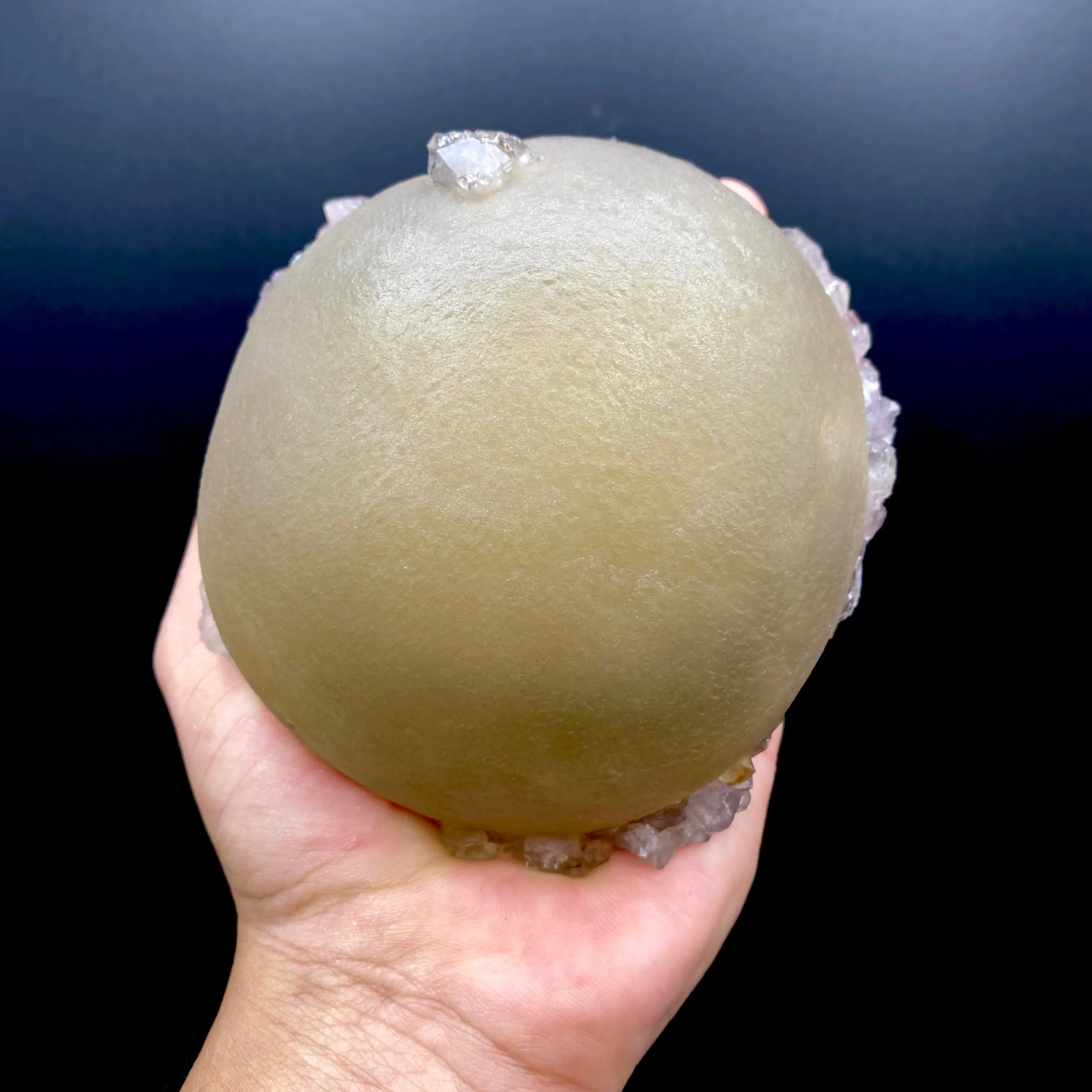 Rare Jumbo Botryoidal Fluorite  – Indian Zeolite Mineral Specimen from Madhya Pradesh DK108 - image 6