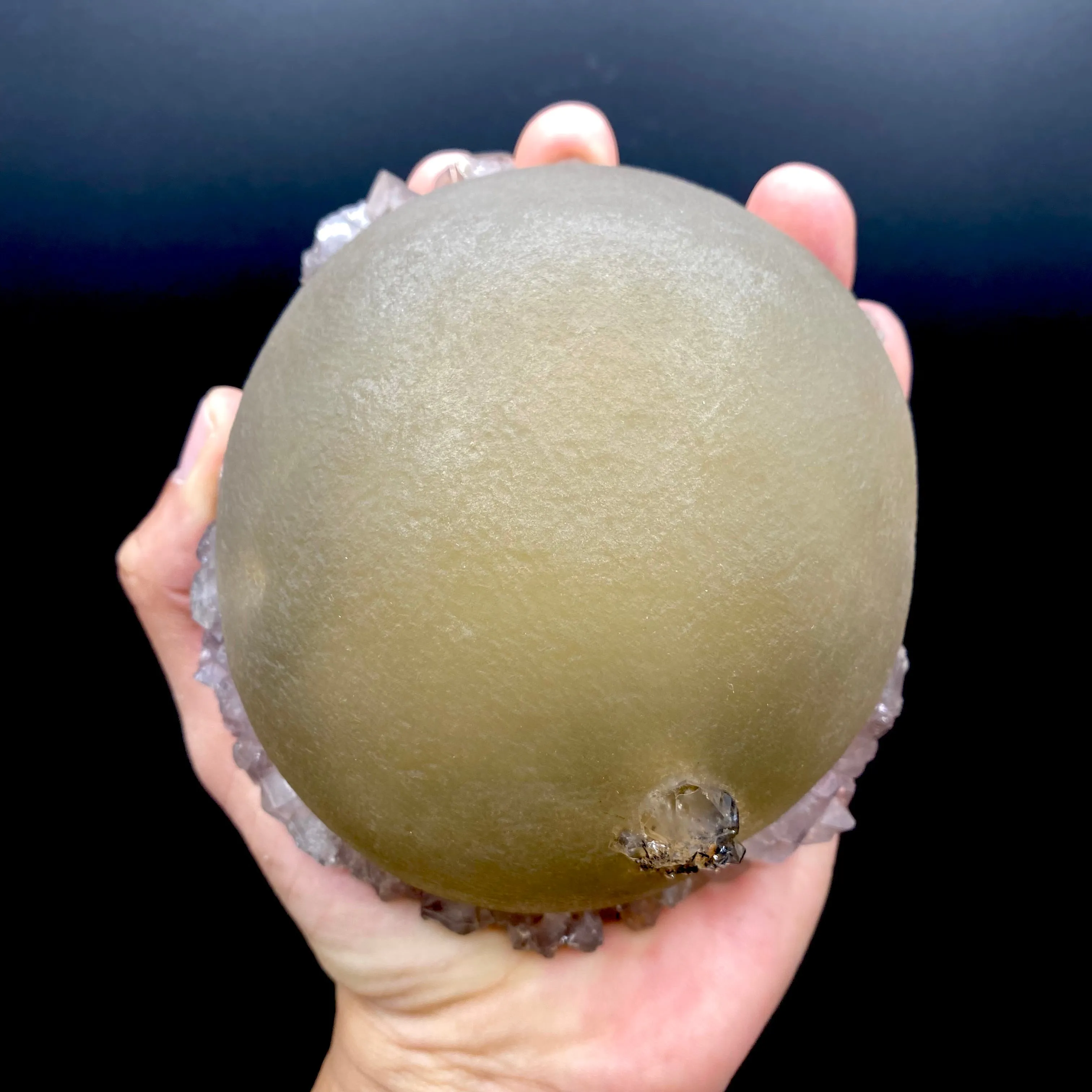 Rare Jumbo Botryoidal Fluorite  – Indian Zeolite Mineral Specimen from Madhya Pradesh DK108 - image 2