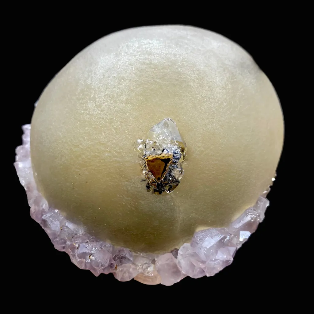 Rare Jumbo Botryoidal Fluorite  – Indian Zeolite Mineral Specimen from Madhya Pradesh DK108 - image 5